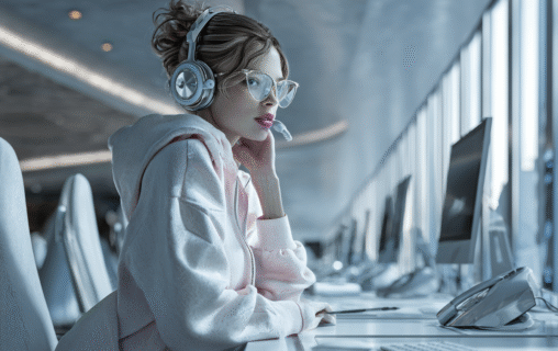 doomersky_superrealistic_photorealistic_girl_sitting_at_the_des_a00bf72c-9f52-4c7c-afa8-6726ba372d6e